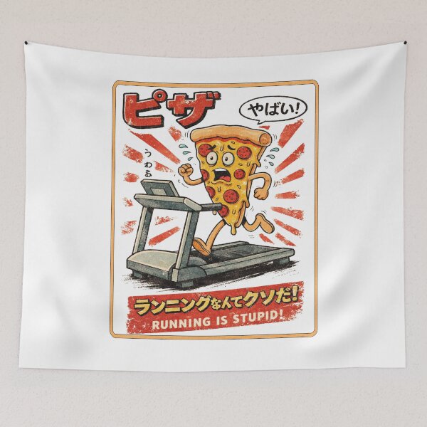 Item preview, Funny Running Pizza designed and sold by Eolithic.