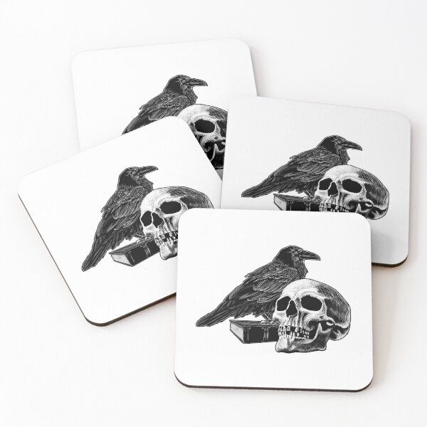 Item preview, Quoth The Raven With Skull designed and sold by blessedblossom-.