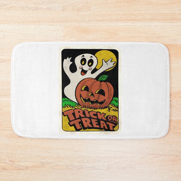 Item preview, Vintage Halloween Trick Or Treat Ghost With Pumpkin designed and sold by BusyIsaWork.