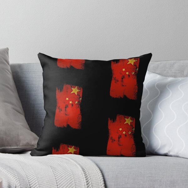 Item preview, China Flag Distressed Paint Brush Stroke Chinese Pride designed and sold by Danny-Arts1.