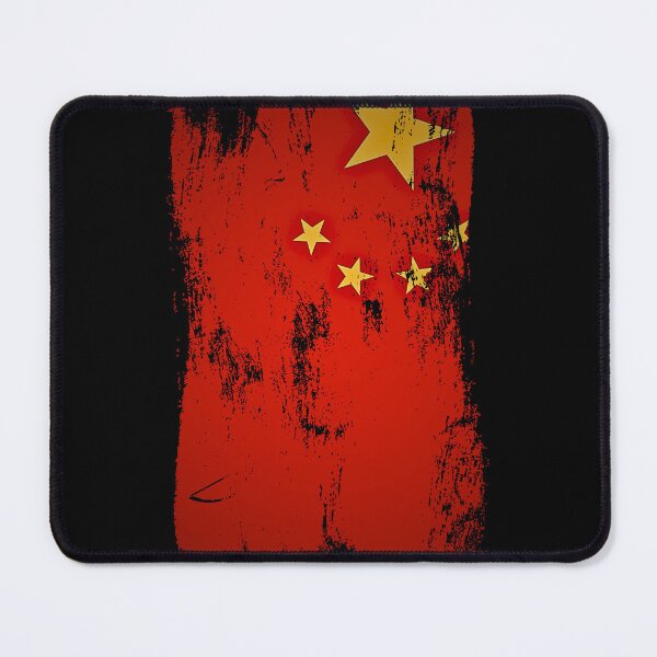 Item preview, China Flag Distressed Paint Brush Stroke Chinese Pride designed and sold by Danny-Arts1.