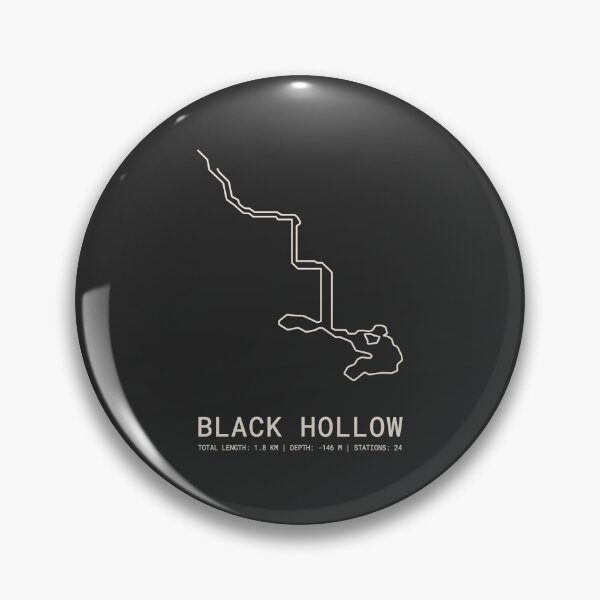 Item preview, Caver Black Hollow Cave Survey Map Speleology designed and sold by SplashTastic.