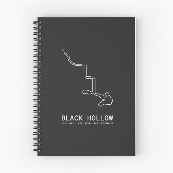 Item preview, Caver Black Hollow Cave Survey Map Speleology designed and sold by SplashTastic.