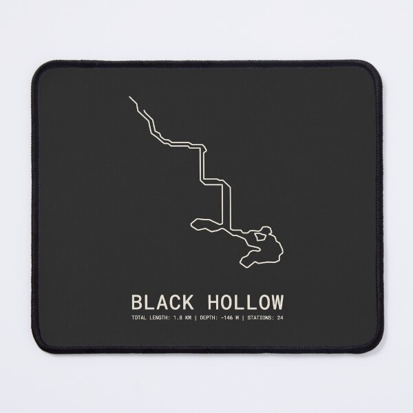 Item preview, Caver Black Hollow Cave Survey Map Speleology designed and sold by SplashTastic.