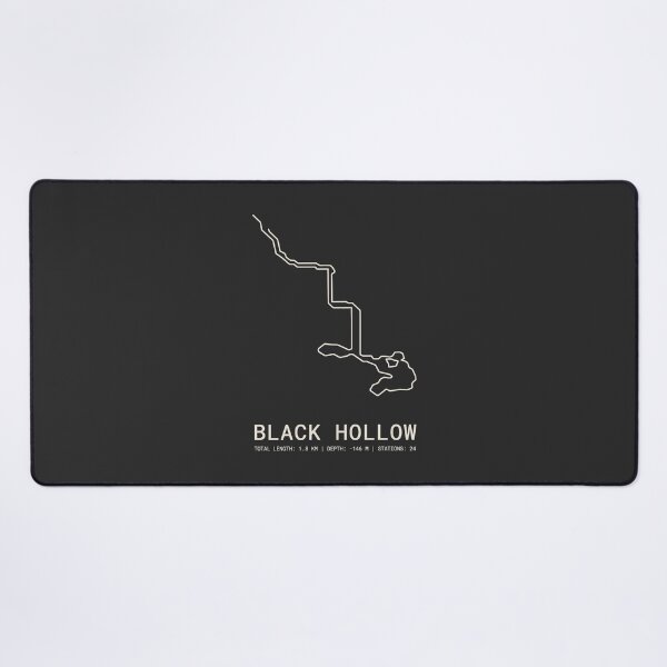 Item preview, Caver Black Hollow Cave Survey Map Speleology designed and sold by SplashTastic.