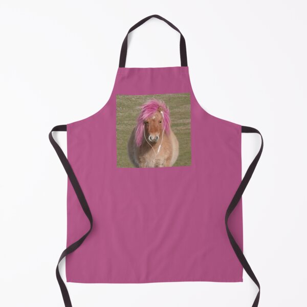 Item preview, Pink Hair Pony Listening to Music Funny Horse designed and sold by Spring Things.