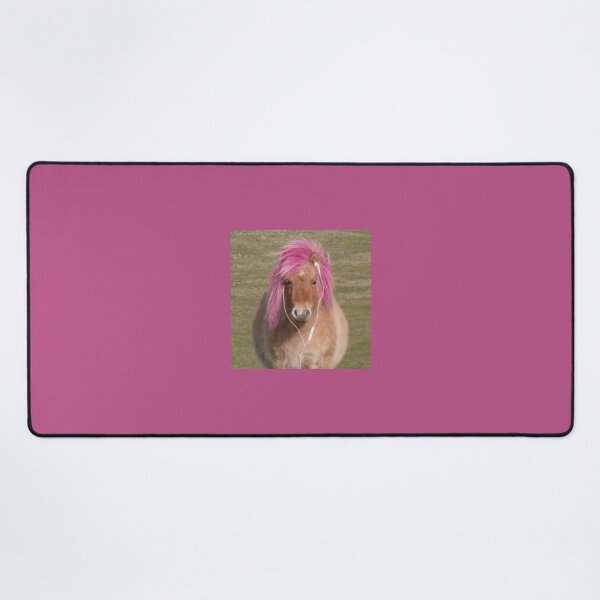 Item preview, Pink Hair Pony Listening to Music Funny Horse designed and sold by Spring Things.