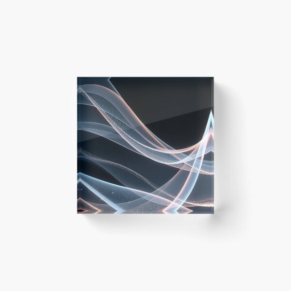 Item preview, Soft White Flowing Light Waves designed and sold by IntelliMindDesigns.