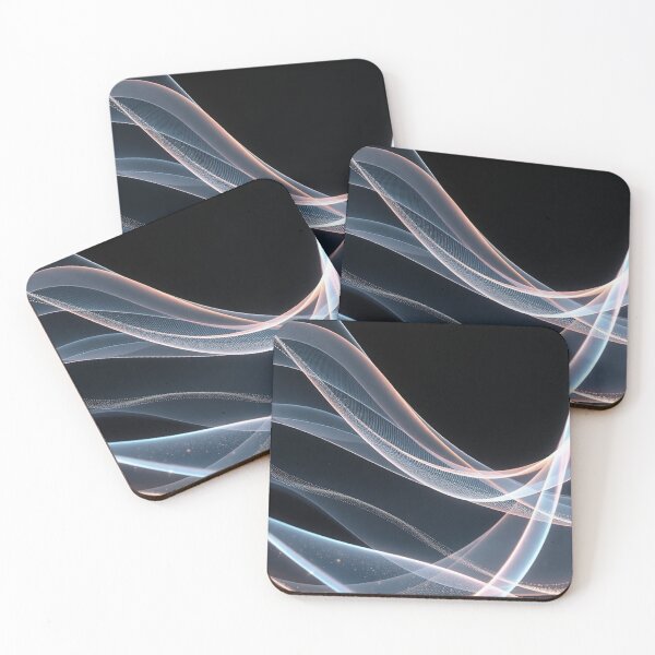 Item preview, Soft White Flowing Light Waves designed and sold by IntelliMindDesigns.