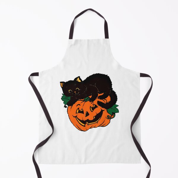 Item preview, Vintage Pumpkin Halloween And Black Cat designed and sold by BusyIsaWork.