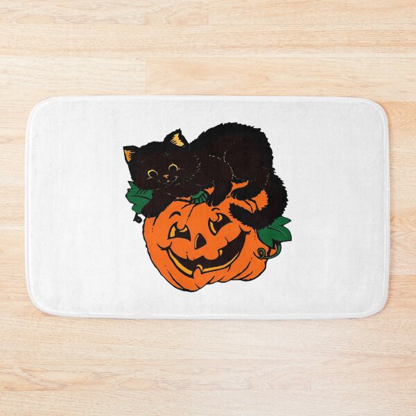 Item preview, Vintage Pumpkin Halloween And Black Cat designed and sold by BusyIsaWork.