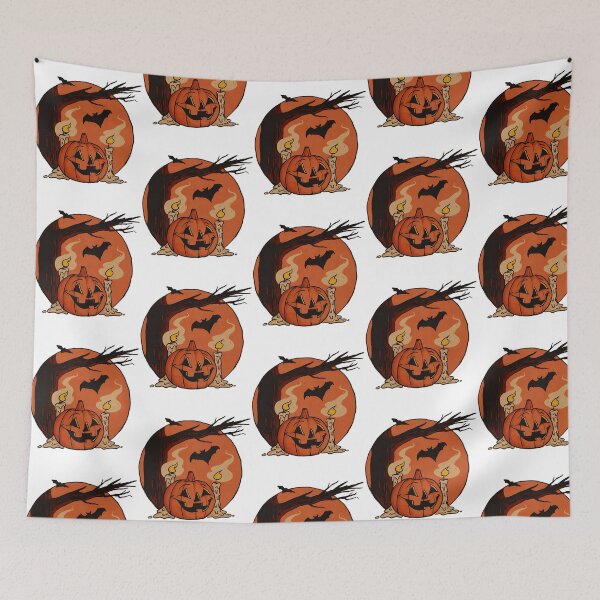 Item preview, Vintage Pumpkin Scene Halloween designed and sold by BusyIsaWork.