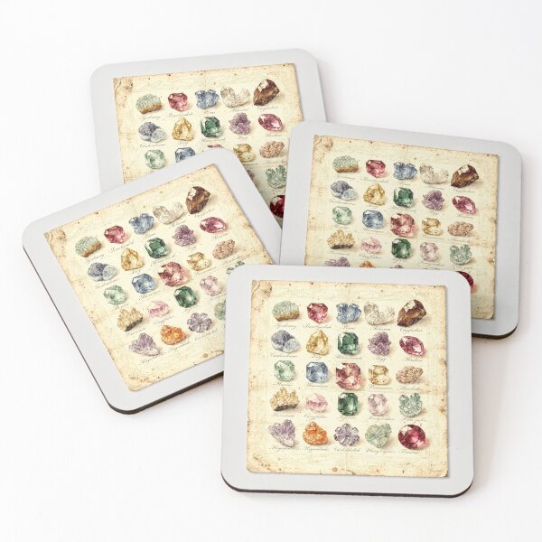 Item preview, Vintage Mineral and Gemstone Plate designed and sold by PictorialWhimsy.