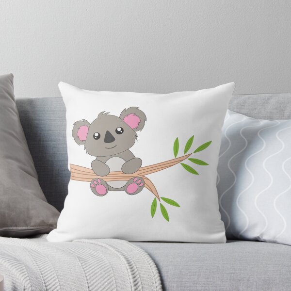Item preview, Cute Little Koala Hanging on a Tree Branch Sticker designed and sold by simranart111.