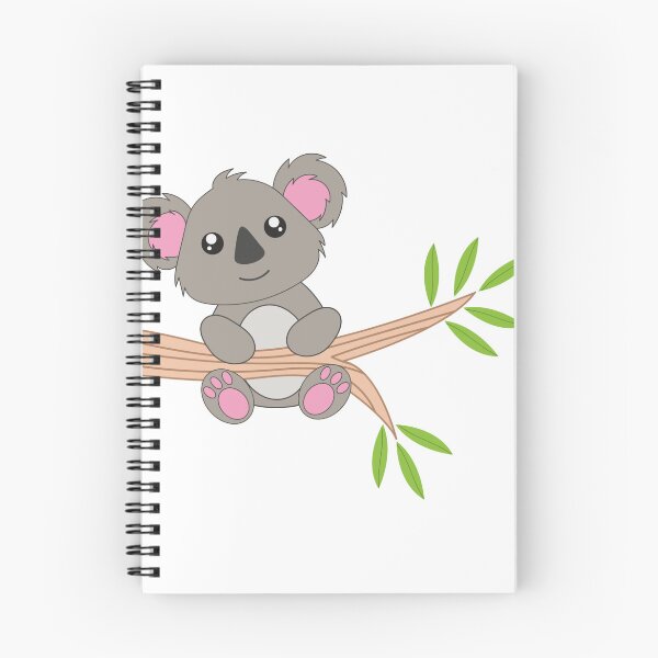 Item preview, Cute Little Koala Hanging on a Tree Branch Sticker designed and sold by simranart111.