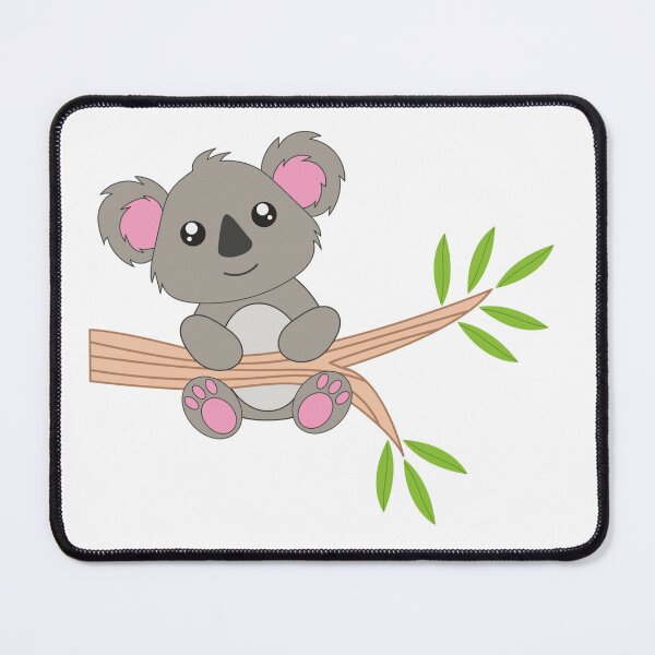 Item preview, Cute Little Koala Hanging on a Tree Branch Sticker designed and sold by simranart111.