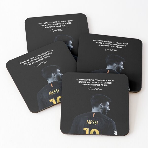 Item preview, You Have To Fight To Reach Your Dream You Have To Sacrifice And Work Hard For It - Leonel Messi Inspiring Motivational Football Quote designed and sold by Matt_Smith.