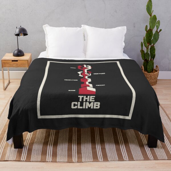 Item preview, Rock Climber The Climb Route Diagram Geometric Art designed and sold by SplashTastic.