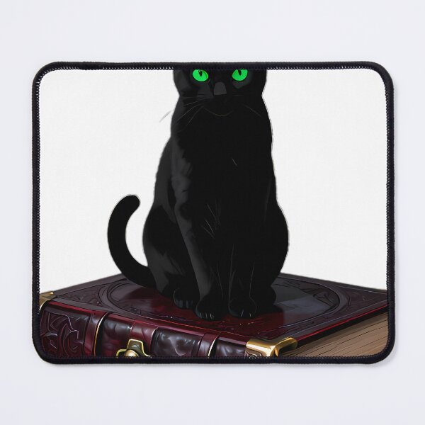Item preview, Gothic Black Cat Antique Oxblood Grimoire designed and sold by IllumeInk.