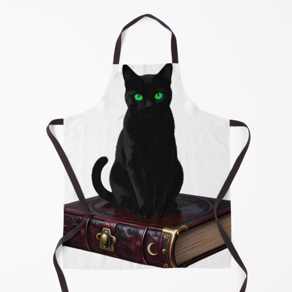 Item preview, Gothic Black Cat Antique Oxblood Grimoire designed and sold by IllumeInk.