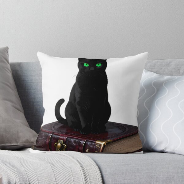 Item preview, Gothic Black Cat Antique Oxblood Grimoire designed and sold by IllumeInk.