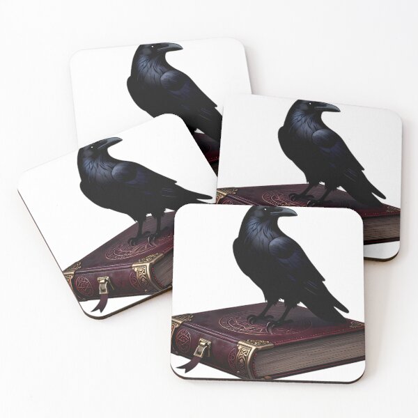 Item preview, Gothic Raven Antique Pewter Grimoire designed and sold by IllumeInk.