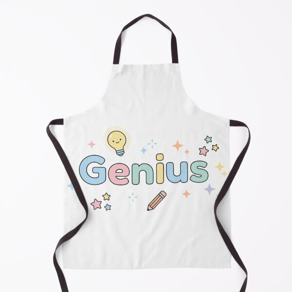 Item preview, Genius Cute Typography with Light Bulb Pencil and Stars designed and sold by BunnyLove003.
