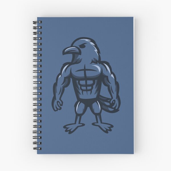 Item preview, Strong Bodybuilder Crow Gym Mascot designed and sold by JOHNITEES.