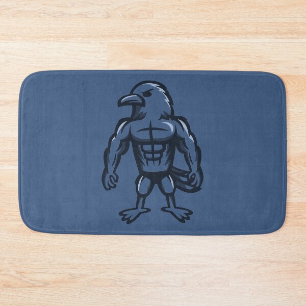 Item preview, Strong Bodybuilder Crow Gym Mascot designed and sold by JOHNITEES.