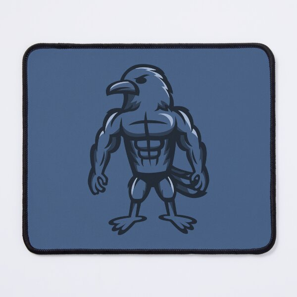 Item preview, Strong Bodybuilder Crow Gym Mascot designed and sold by JOHNITEES.