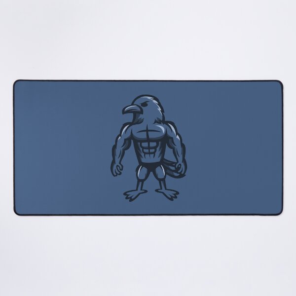 Item preview, Strong Bodybuilder Crow Gym Mascot designed and sold by JOHNITEES.