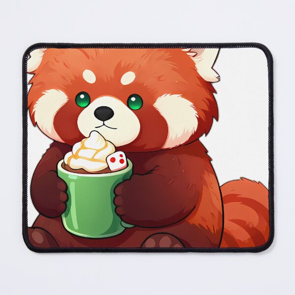 Item preview, Cute Red Panda Hugging Cinnamon Hot Cocoa Mug designed and sold by pumsquare.