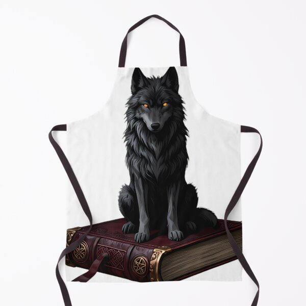 Item preview, Gothic Shadow Wolf Carved Bronze Grimoire designed and sold by IllumeInk.