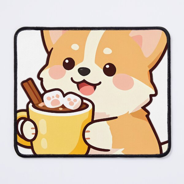 Item preview, Cute Corgi Puppy Hugging Sweet Hot Cocoa Mug designed and sold by pumsquare.
