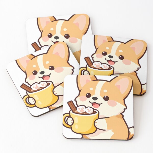 Item preview, Cute Corgi Puppy Hugging Sweet Hot Cocoa Mug designed and sold by pumsquare.