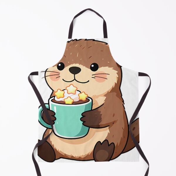 Item preview, Cute Sea Otter Hugging Star Marshmallow Hot Cocoa Mug designed and sold by pumsquare.