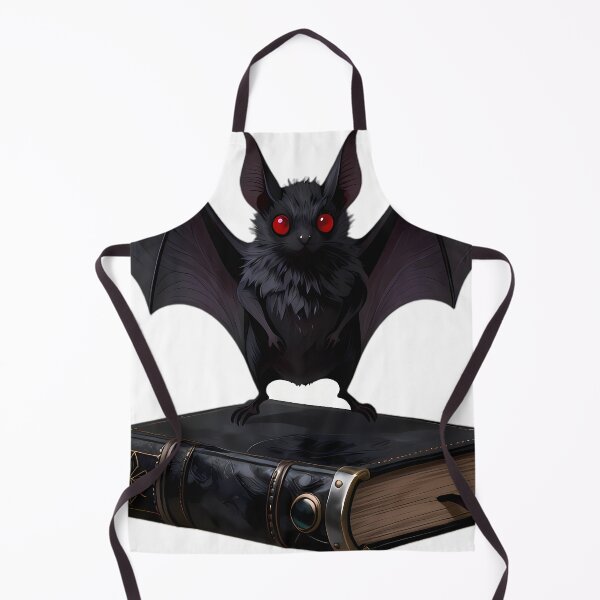 Item preview, Gothic Long Eared Bat Obsidian Grimoire designed and sold by IllumeInk.