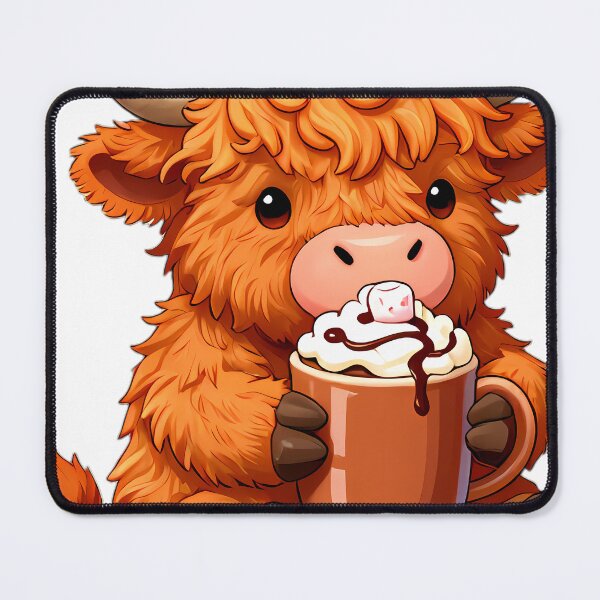 Item preview, Cute Baby Highland Cow Hugging Spiced Hot Cocoa Mug designed and sold by pumsquare.
