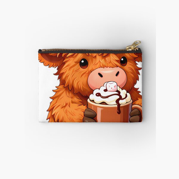 Item preview, Cute Baby Highland Cow Hugging Spiced Hot Cocoa Mug designed and sold by pumsquare.