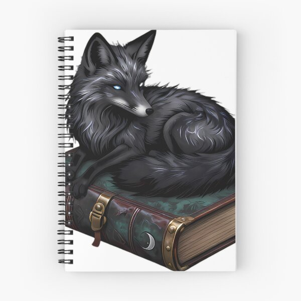 Item preview, Gothic Silver Fox Weathered Brass Grimoire designed and sold by IllumeInk.