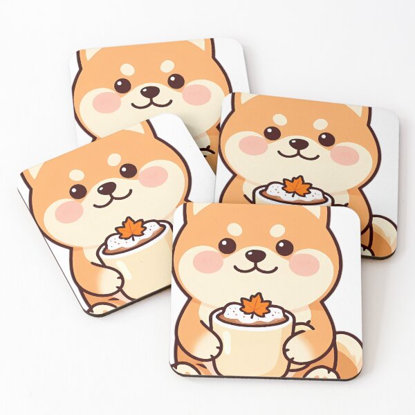Item preview, Cute Shiba Inu Hugging Spiced Pumpkin Hot Cocoa Mug designed and sold by pumsquare.