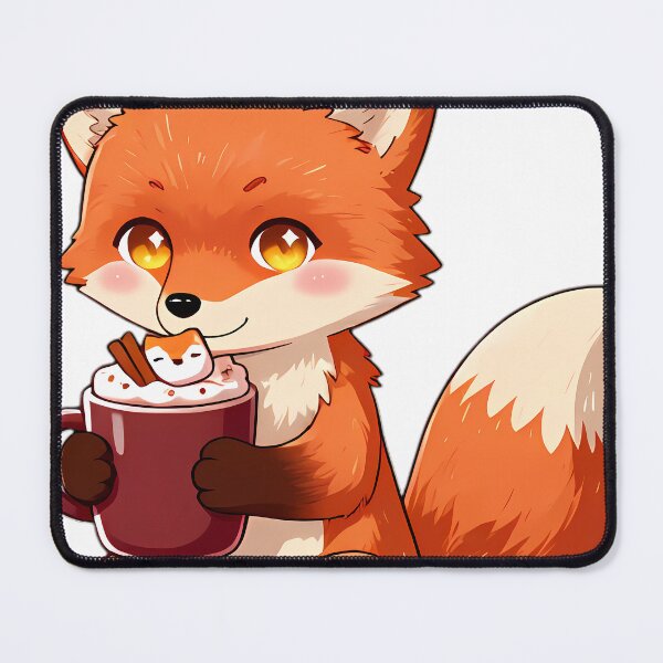 Item preview, Cute Baby Fox Hugging Cinnamon Hot Cocoa Mug designed and sold by pumsquare.