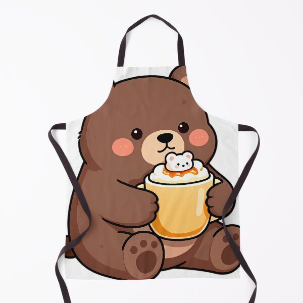 Item preview, Cute Baby Brown Bear Hugging Honey Hot Cocoa Mug designed and sold by pumsquare.