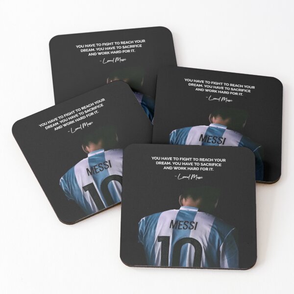 Item preview, You Have To Fight To Reach Your Dream You Have To Sacrifice And Work Hard For It - Leonel Messi Inspiring Motivational Football Quote designed and sold by Matt_Smith.