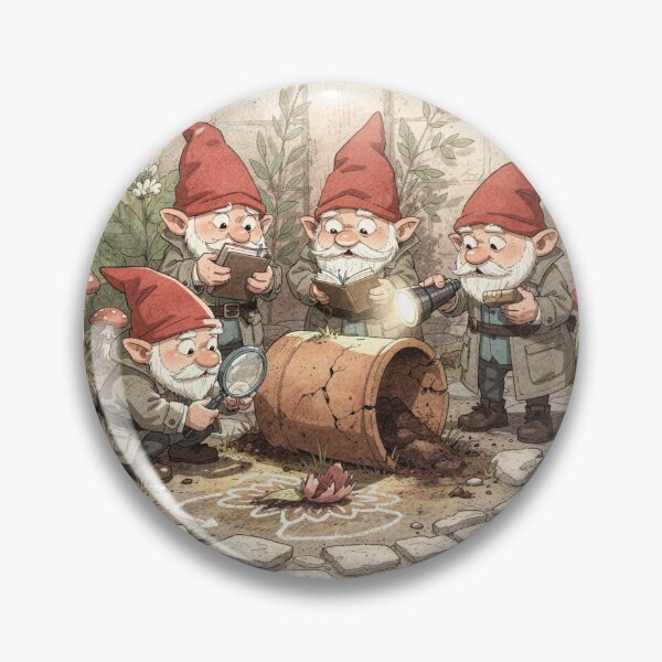 Item preview, Garden Gnome Crime Scene designed and sold by PictorialWhimsy.