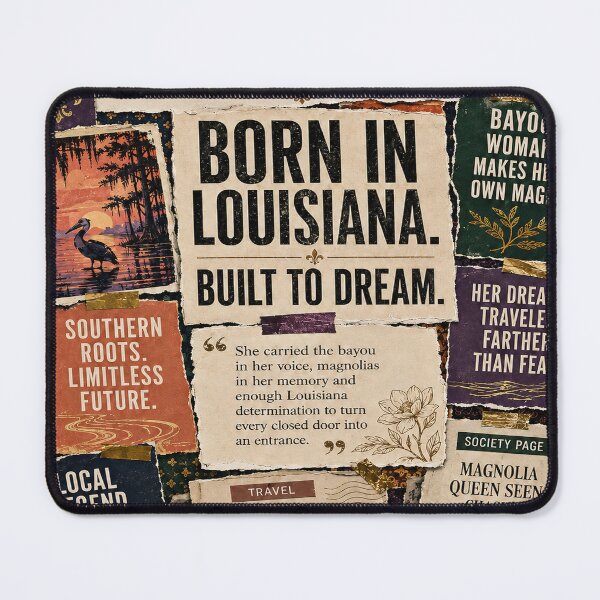 Item preview, Vintage Louisiana collage celebrating heritage, courage, and dreams designed and sold by K3DreamKreations .