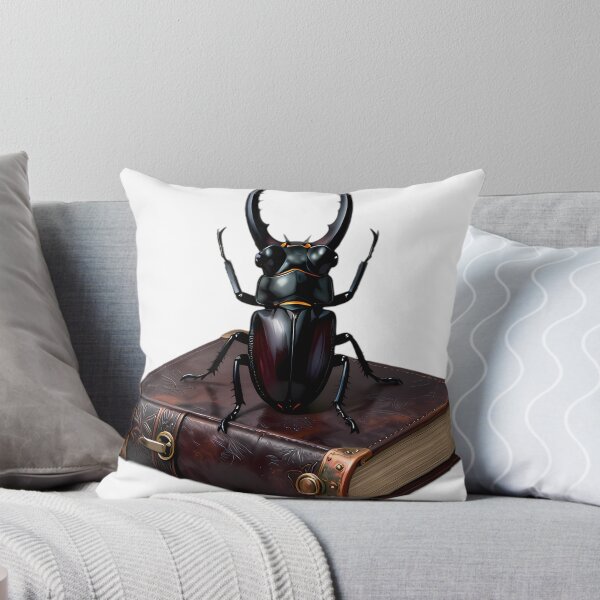Item preview, Gothic Stag Beetle Verdigris Copper Grimoire designed and sold by IllumeInk.