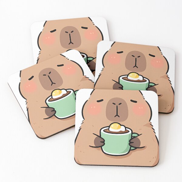 Item preview, Cute Baby Capybara Hugging Citrus Hot Cocoa Mug designed and sold by pumsquare.