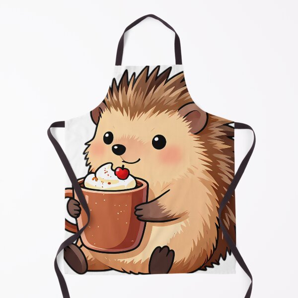 Item preview, Cute Hedgehog Hugging Spiced Apple Hot Cocoa Mug designed and sold by pumsquare.