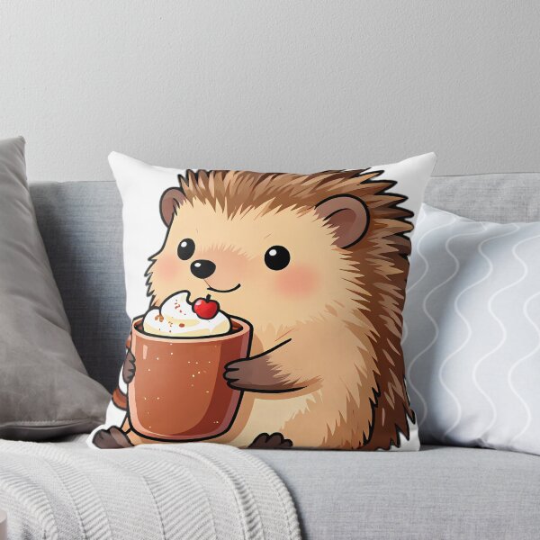 Item preview, Cute Hedgehog Hugging Spiced Apple Hot Cocoa Mug designed and sold by pumsquare.